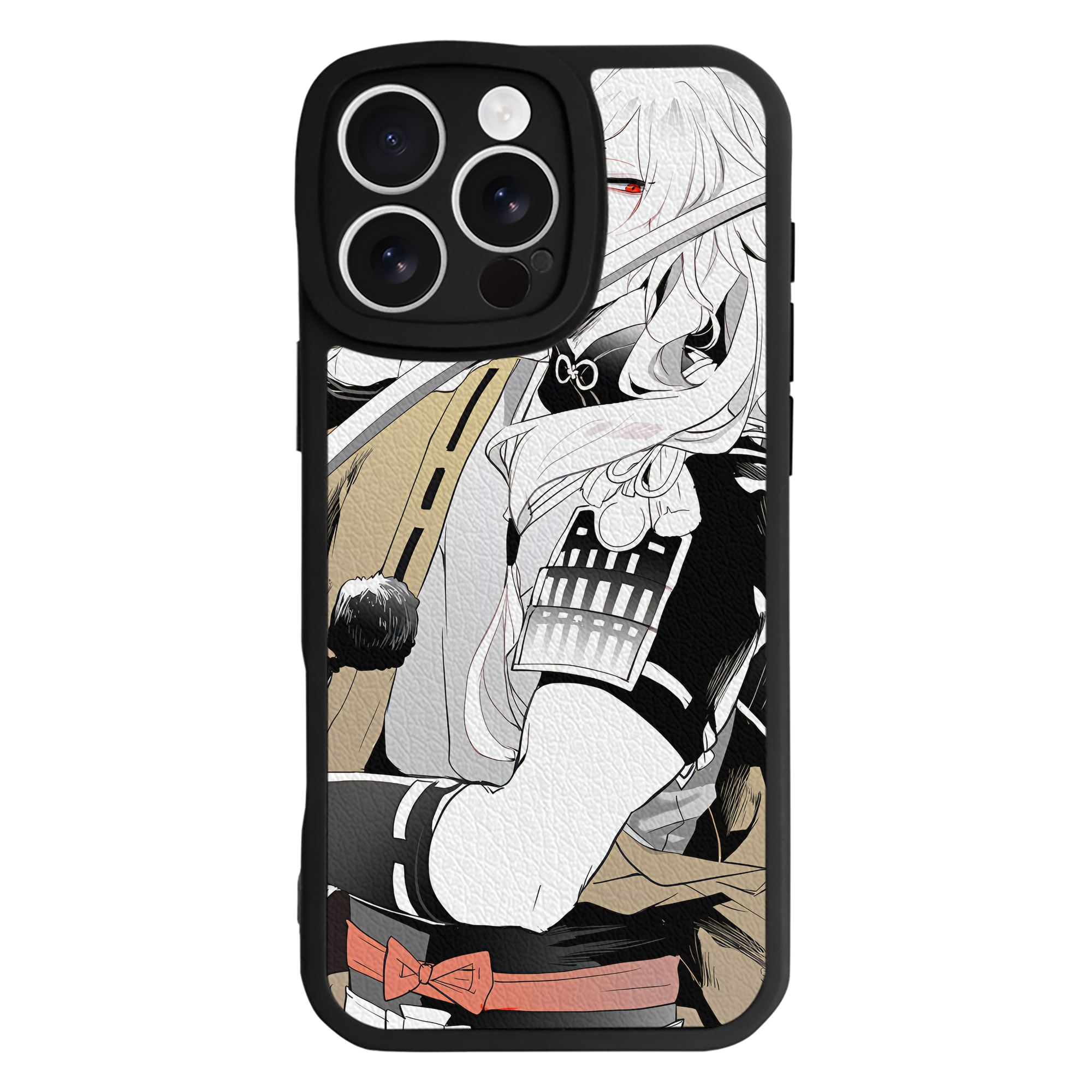 （画像用） 刀剣乱舞 Touken Ranbu 【iPhone 16シリーズ対応】シリコンスマホケース（レザー調） 材質：シリコン